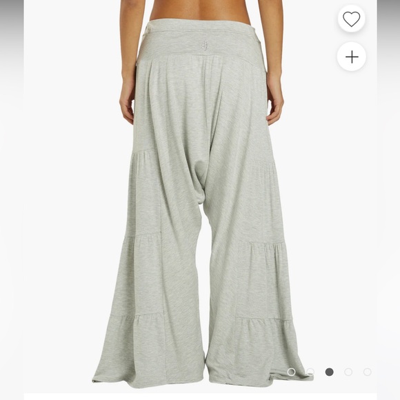 FP Movement Large Pants Stay Low Harem Pants in Heather Gray wide leg - Picture 9 of 12